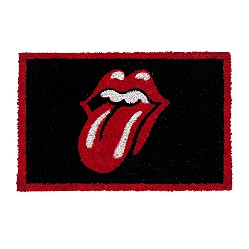 ootb Lips Door Mat Alfombra de Entrada, diseño Lengua Roja de Rolling Stones, Multicolor, 160 x 230 cm