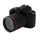 DSLR-Kamera, D5 F=2,7, 2,95 mm, 4K, 64 MP, 16-facher Zoom, Digitalkamera, HD-Nachtsicht, 120° Weitwinkel-Videokamera mit 7,6 cm IPS-Display, WLAN-Verbindung, 4800 mAh wiederaufladbar