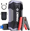CARHEV Avviatore Batteria Auto 4500A, 12V Avviatore Emergenza per Auto (fino a 8.0L Benzina o 8.0L Diesel), Booster Avviamento Autos con Torcia a LED, Starter Batteria con USB Quick Charge 3.0
