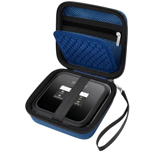 Image of Hard Travel Router Case for NETGEAR Nighthawk M7 M5 M6 Pro 5G Mobile Hotspot with WiFi 6 (MR5200, MR5100) / M1 Mobile Hotspot 4G LTE Router MR1100 (Box Only) (Blue, for M5 M6)