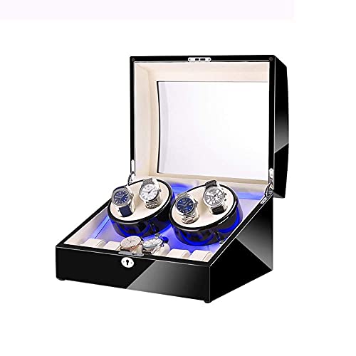 Caja expositora de relojes Winfer 4+6 el regalo perfecto con luz LED para amantes del tiempo