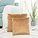 BCASE, Confezione da 2 fodere per cuscini, decorazione per la casa, cuscini, federa con palline originali, per soggiorno, letto, divano, studio, 45 x 45 cm, cioccolato
