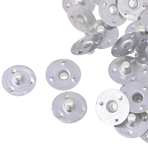 500 piezas mechas para velas con base metálica plateada miniatura 4