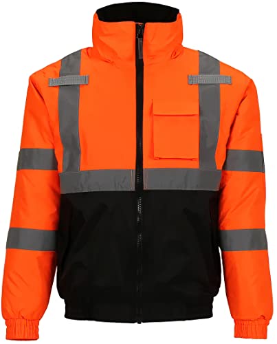 Tingley J26119 Bomber II Insulated Jacket, Medium, Safety Orange3