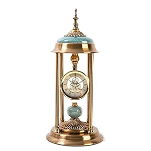 Desk Clock Vintage Silent Shelf Decorative Table ClockMantel Clock for Table Decor Gold Table Desk Vintage Clocks