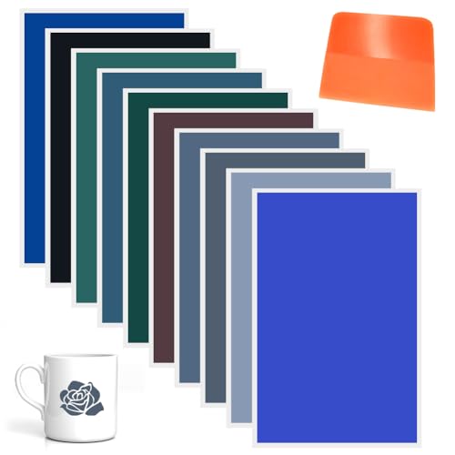 Farbpapiere für Lasergravurgerät, Lasergravur- und Markierungspapier, 10 Stück 27x39cm Lasergravur Markierungspapier, Lasergravur-Markierungspapier für Glasfasermarkierung und -gravur, Keramik, Glas