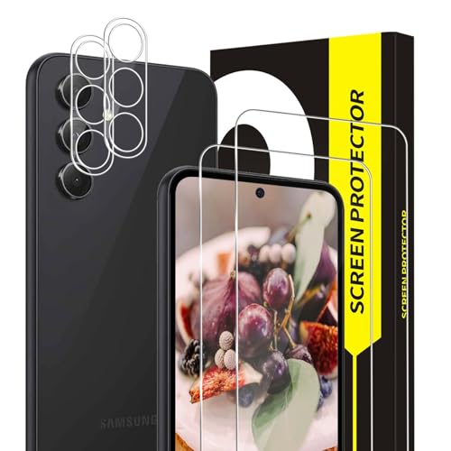 Carantee 2 Stück Schutzfolie für Panzerglas für Samsung Galaxy A54 5G, mit 2 Kameraschutz, 9H Härte, 2,5D-Abdeckung, Kei...