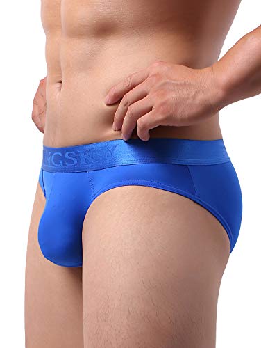 iKingsky Men's Sporty Pocuh Briefs Underwear Low Rise Bulge Under Panties3
