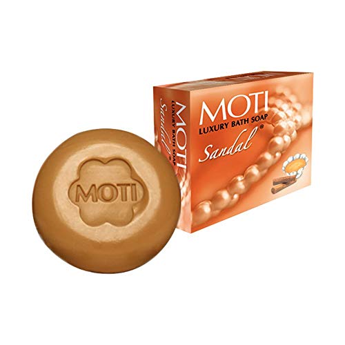 Image of Moti Luxury Bath Soap, Sandal, 150 g (Pack of 5)