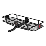 CURT 18150 60 x 20インチ バスケットヒッチカーゴキャリア 耐荷重500ポンド ブラックスチール 2インチ 固定シャンク