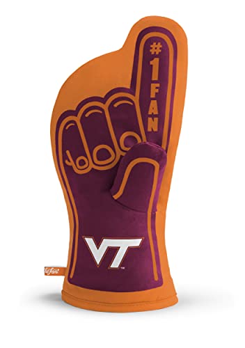 YouTheFan NCAA Virginia Tech Hokies #1 Oven Mitt , 13.25" x 6.5"
