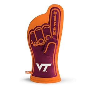 YouTheFan NCAA Virginia Tech Hokies #1 Oven Mitt , 13.25″ x 6.5″