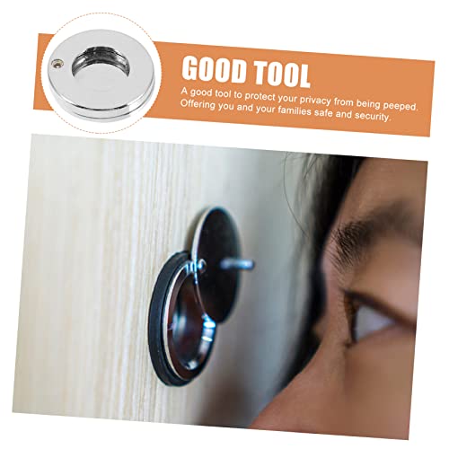 Cobertura giratoria de privacidad Holibanna para mirilla de puerta, tapa antiprisión, accesorio de protección de seguridad para el hogar, ajuste universal para puertas estándar miniatura 3