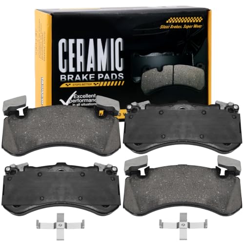 Image of D1575 Front Ceramic Brake Pads Kit Fit For Audi A8 Quattro 2012-2013, For Audi S6 2013, 2015-2017, For Audi S7 2013, 2016-2017, For Audi S8 2016