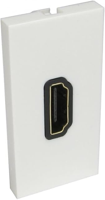 Bluecharge Direct Build Your Own Mix and Match Multimedia Wall Socket Modular Faceplate - 1 x HDMI Euro Module - Pigtail Type
