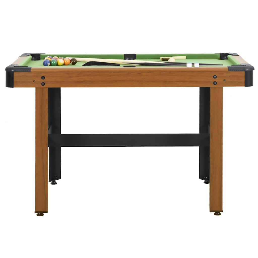 vidaXL Mesa de Billar de 4 Pies Juego Simulación Deportes Diversión Casa Hogar Pub Local Sala Juegos Entretenimiento Robusto Marrón 122x61x76cm