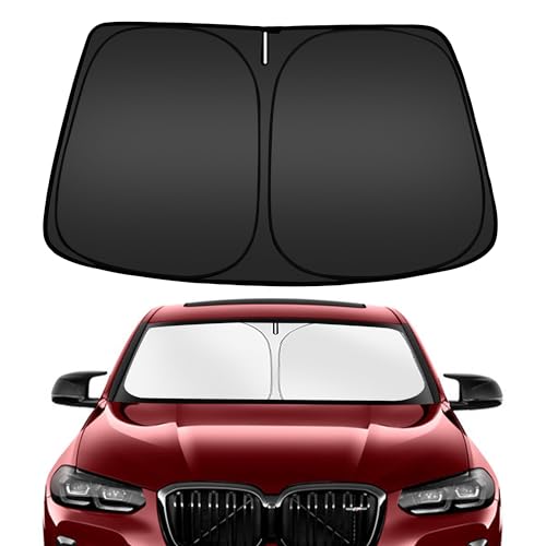 Image of ARISMOTOR Windshield Sun Shade for BMW X4 2019-2025 | Custom Fit, Foldable, Front Window Sunshade Sun Visor Protector, Block UV Rays, Keep Car Cooler
