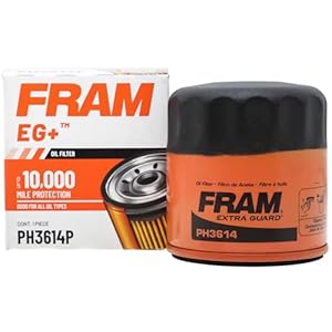 FRAM Extra Guard PH3614 – Filtro de aceite de motor giratorio con intervalo de repuesto de 10 mil millas para modelos de vehículos seleccionados, filtro de aceite de protección del motor del vehículo