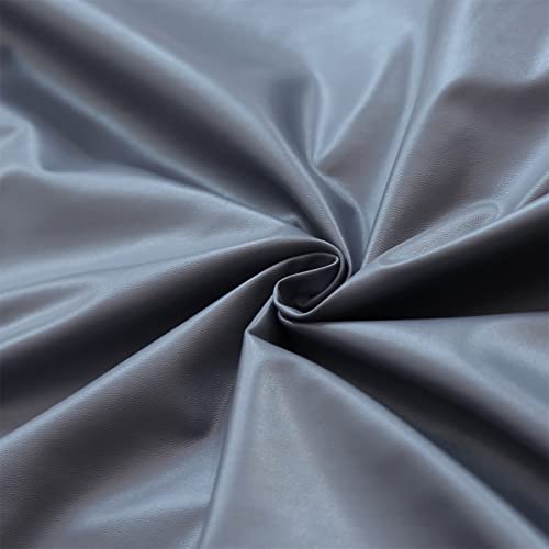 Jusmate Dining Chair Covers, Solid Pu Leather Waterproof Oilproof Stretch Dining Chair Slipcover Chair Seat Protector Cover (Grey, 6 Pack) #TOP2