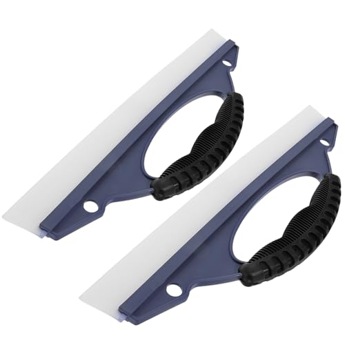 VALICLUD Raclette pour Voiture 2 Pièces Silicone Kit de Nettoyage Intérieur, Raclette à Vitres et Grattoir Neige pour Voiture Adaptée à Types de Véhicules
