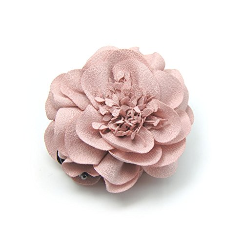 Pince griffe de cheveux rose anti-glisse pour sécuriser les chignons de mariage de femmes