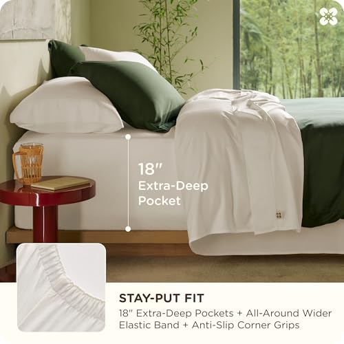 Bedsure Bamboo Viscose Queen Sheet Set - Up to 35% Off