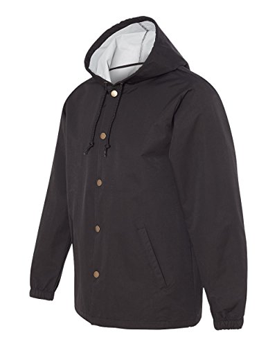Independent Trading Co ITC Mens Water Resistant Hooded Windbreaker Jacket-EXP95NB