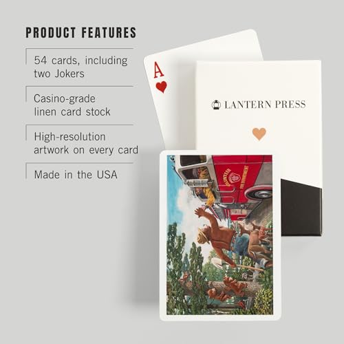 Baraja de 52 cartas Póker Smokey Bear miniatura 3
