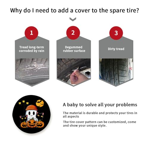 Ghost Cat Funny Halloween for Decoration and Weather Protection for Trailers Rv SUV Truck Campervan Travel Trailer 15 inch4