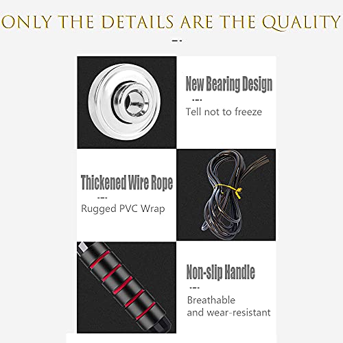 Remodeling Angel Skipping rope exercise with ball axis, fast rope skipping cable without tangles, memory foam handle, suitable for aerobic exercise, extreme jumping, speed and endurance training