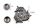 Mtele Fidget Spinner Metal Hand Spinner EDC ADHD Focus Toy Ultra Durable High Speed Anxiety Relief Toy,Black Fox