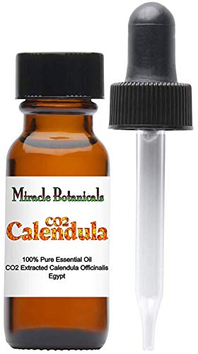 Miracle Botanicals CO2 Extracted Calendula Essential Oil - 100% Pure Calendula Officinalis - Therapeutic Grade - 15ml