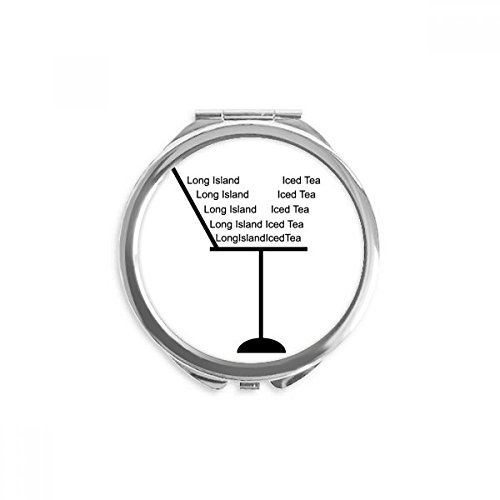 Miroir cocktail Long Island compact pour des retouches faciles partout