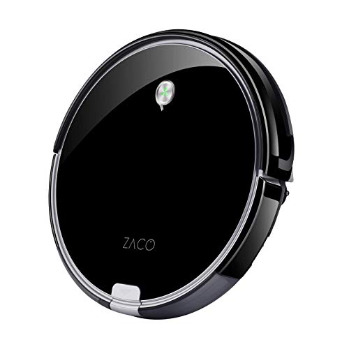 Zaco A6 - Robot Aspirador con Sistema de Limpieza Cyclonepower con Diversos Modos de Aspiración, Modo Dual Invisiblewall para la Restricción de Áreas, Color Negro Piano, Negro, Medium Zaco A6 - Robot Aspirador con Sistema de Limpieza Cyclonepower con Diversos Modos de Aspiración, Modo Dual Invisiblewall para la Restricción de Áreas, Color Negro Piano, Negro, Medium