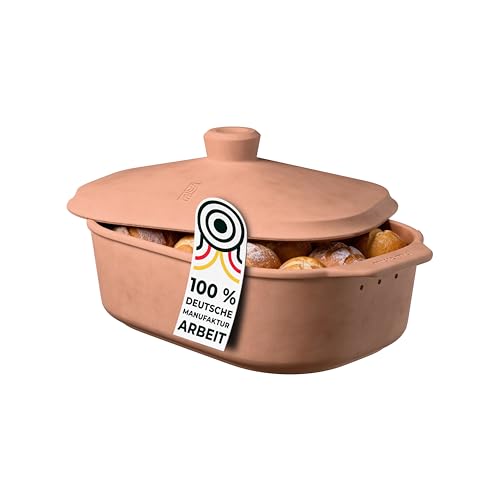 myromy® Brot-Frische-Topf – moderner Brottopf & Brotkasten aus...