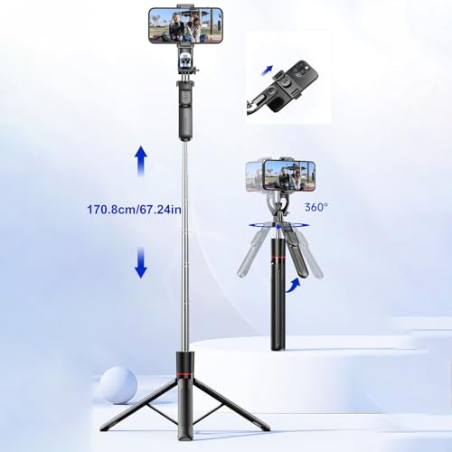 Trépied télescopique pour photographie de voyage et vlogging sans fil - 6