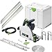 Produktbild Festool Tauchsäge TS 60 KEBQ-Plus-FS, 577417 (mit Führungsschienen, Verbindungsstück, Schraubzwingen, Innensechskantschlüssel, Kreissägeblatt, Sichtfenster, Splitterschutz), im Systainer