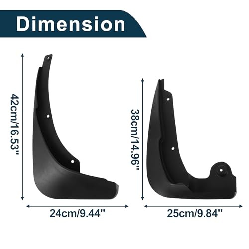 Image of Mud Flaps Splash Guards for Skoda Yeti 2012-2015 W /Mount Accessories Mud Guards Front and Rear 1 Set