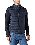 GANT Azul Chaqueta acolchada ligera de técnica mixta