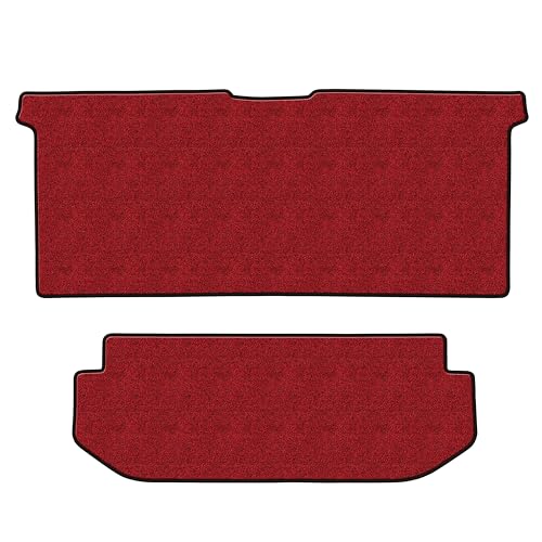 【厚さ20mm最高級マット】Aviles 新型 アルファード ヴェルファイア 40系 セカンド・サード用 ラグマット フロアマット(02:エグゼクティブラウンジ, 01:レッドブラック)