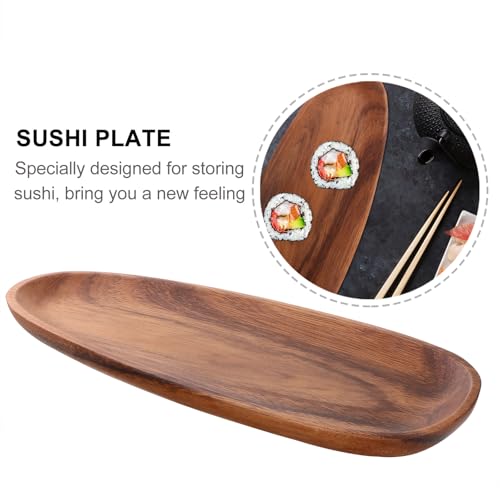 Bandeja para sushi rectangular de plástico Operitacx miniatura 5