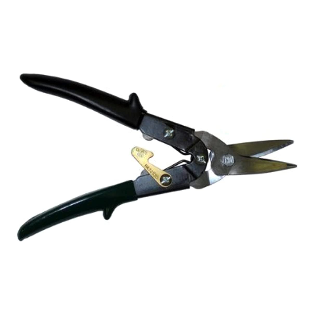 KLENKMA74530 Serrationless Snips, Cuts 1¼" Right and Straight, Green/Black PVC Grips, Parallel Handles