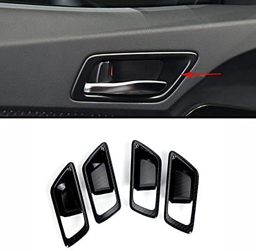 Cartrimhome pour CHR C-HR 2016-2022 ABS Fibre de Carbone Intérieur Poignée latérale Bol pour Bordure Accessoire Auto 4 pièces Cover