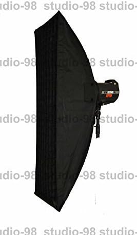 18 X 48 Inch Asymmetrical Strip Softbox + Grid + Speedring for Alien Bees Alienbees B400 B800 B1600 White Lightning X800 X1600 Einstein E640 Flash Light Soft Box Tank Egg Crate Grid