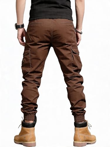Image of Lymio Cargo for Men | Cotton Cargo Pant | Drawstring Waist Pant (Also Available in Plus Sizes)(09-12)