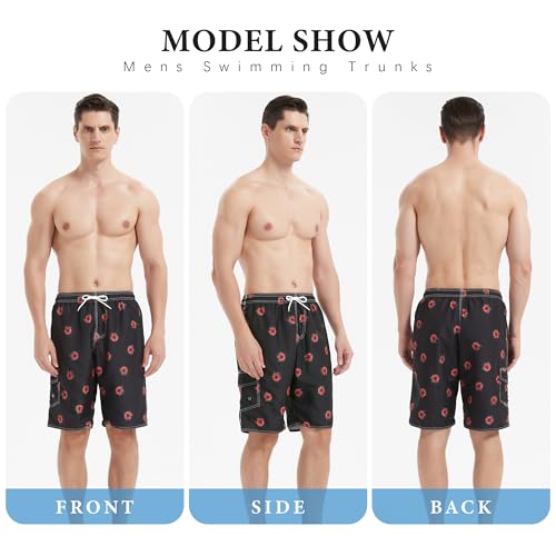 Image of Mens Swimming Trunks Swim Trunks Quick Dry Swim Shorts with Mesh Lining Funny Swimwear Bathing Suits