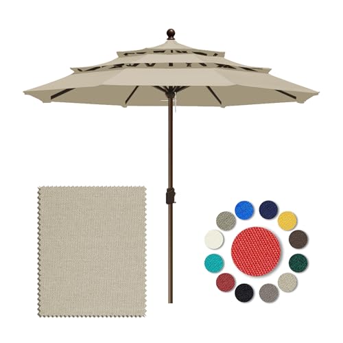 Eurmax 10 ft 3-Tier Patio Umbrella