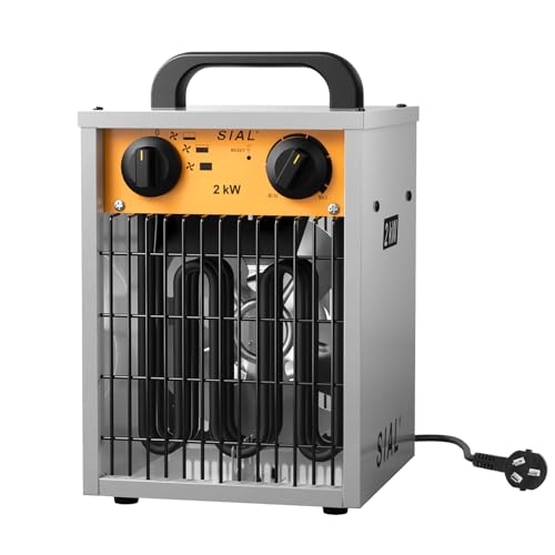 SIAL 2000W Electric Heater, Silver