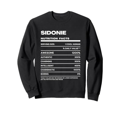 Sidonie Datos de Nutrición Nombre Gracioso Sudadera