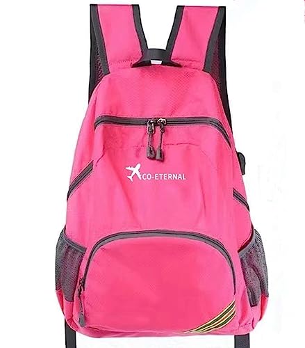 Geboldil Mochila de viagem à prova d'água masculina e feminina, Fúcsia, 12.5' x 6.3' x 17.5', Clássico